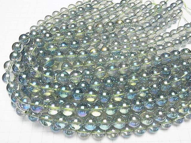 【動画】グリーンフラッシュクリスタル ラウンド12mm 半連/1連(約37cm) サムネイル4