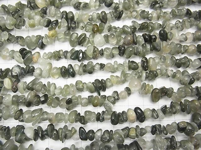【動画】アクチノライトインクォーツAA チップ(ミニタンブル) 1連(約86cm) サムネイル3