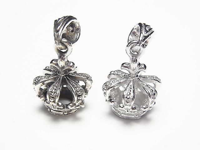 Silver925 クラウンモチーフ ペンダントトップ17×13×13mm 1個の画像