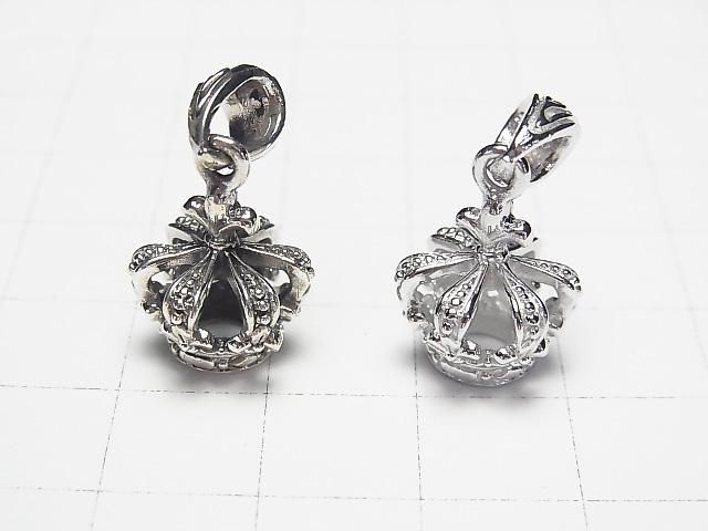 Silver925 クラウンモチーフ ペンダントトップ17×13×13mm 1個 サムネイル3
