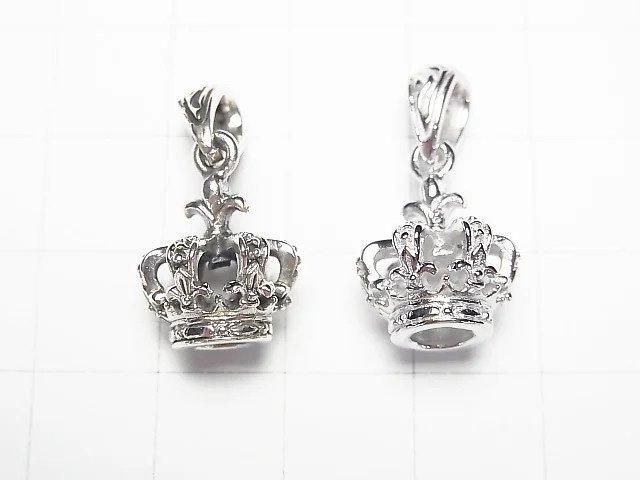 Silver925 クラウンモチーフ ペンダントトップ17×13×13mm 1個 サムネイル4