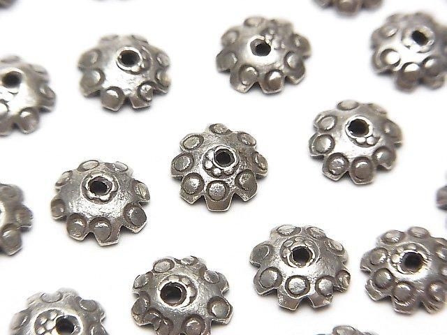 カレンシルバー ビーズキャップ8×8×2mm 4個の画像