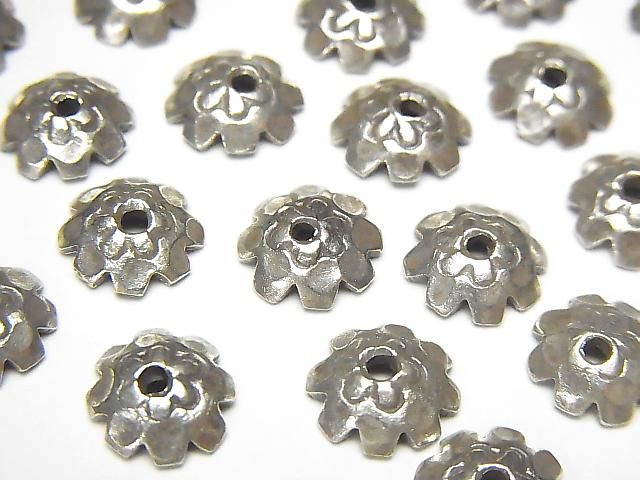カレンシルバー ビーズキャップ9×9×2.5mm NO.2 4個の画像