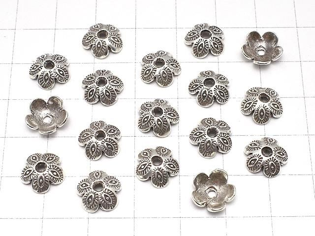 カレンシルバー ビーズキャップ フラワー型 10×10×4mm 2個 サムネイル4