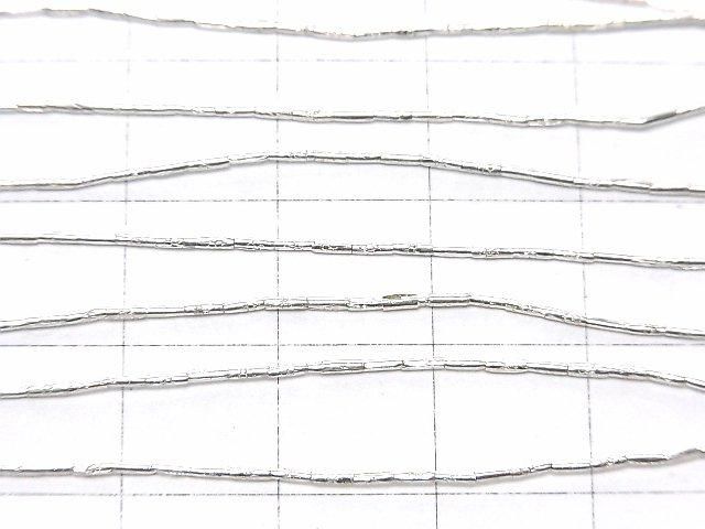 カレンシルバー フラワー模様入りチューブ3×1×1mm 半連/1連(約66cm) サムネイル3