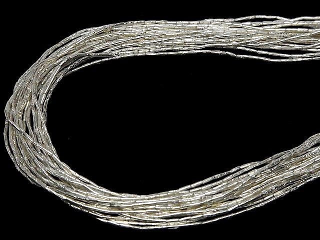 カレンシルバー フラワー模様入りチューブ3×1×1mm 半連/1連(約66cm) サムネイル4
