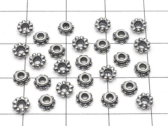 Silver925 ビーズキャップ4×4×2mm いぶし 6個 サムネイル4