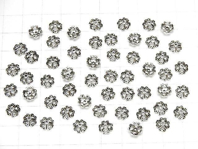 Silver925 ビーズキャップ7×7×3mm いぶし 4個 サムネイル4