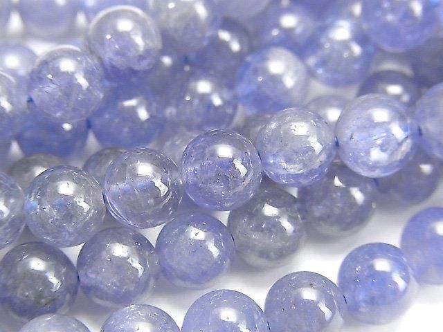 【動画】最上級タンザナイトAAA ラウンド7mm 1/8連~1連(約38cm)の画像