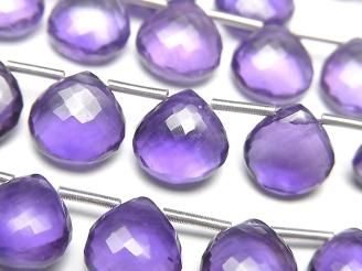 残り1】大粒 宝石用ルース アメジスト ペアシェイプジェム