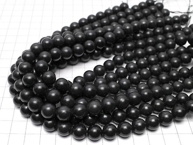 【動画】 シュンガイトAAA ラウンド10mm 半連/1連(約36cm) サムネイル4