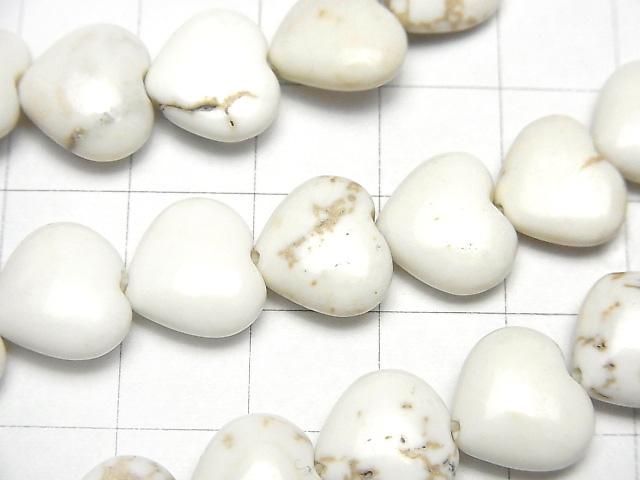 【動画】マグネサイト 縦穴ハート11×12×5mm 1連(約36cm) サムネイル2