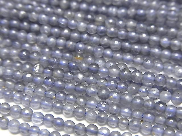 【動画】アイオライトAA+ 極小ラウンド2mm 1連(約37cm)の画像