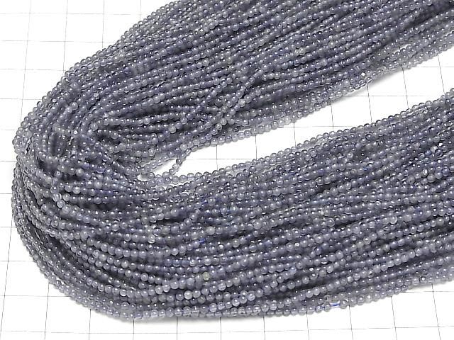 【動画】アイオライトAA+ 極小ラウンド2mm 1連(約37cm) サムネイル4