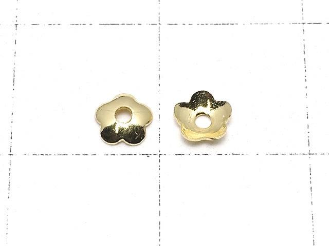 メタルパーツ ビーズキャップ4×4×1.3mm ゴールドカラー 10個 サムネイル2