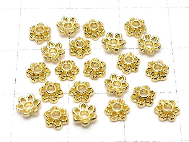 メタルパーツ ビーズキャップ4×4×1.5mm ゴールドカラー 10個 サムネイル4