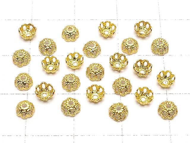 メタルパーツ ビーズキャップ4×4×2mm ゴールドカラー 10個 サムネイル4