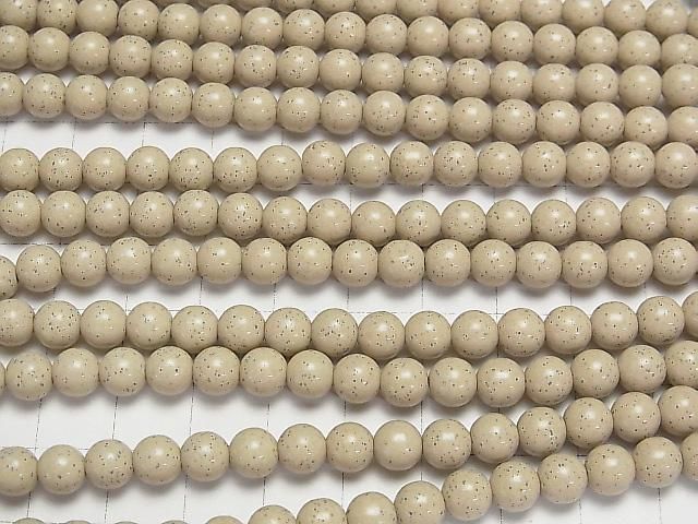 【動画】◆天然記念物◆台湾産北投石 ラウンド6mm 半連/1連(約37cm) サムネイル3
