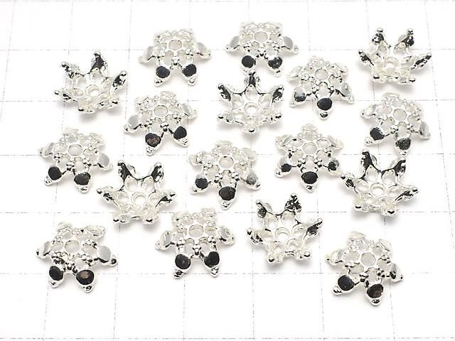 メタルパーツ ビーズキャップ12×12×4mm シルバーカラー 10個 サムネイル4