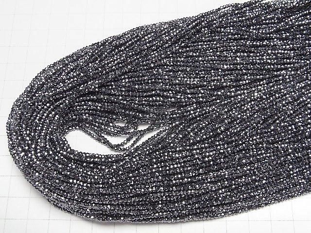 【動画】【素晴らしい輝き】高純度テラヘルツ鉱石 ボタンカット2×2×1.5mm 1連(約37cm) サムネイル4