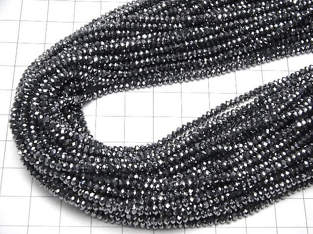 【動画】【素晴らしい輝き】高純度テラヘルツ鉱石 ボタンカット3×3×2mm 1連(約37cm) サムネイル4