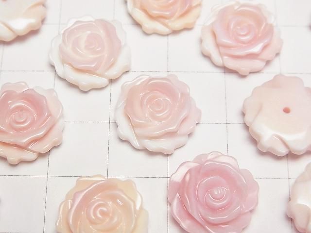 【動画】クィーンコンクシェルAAA 薔薇15mm 【片穴】 1粒 サムネイル2