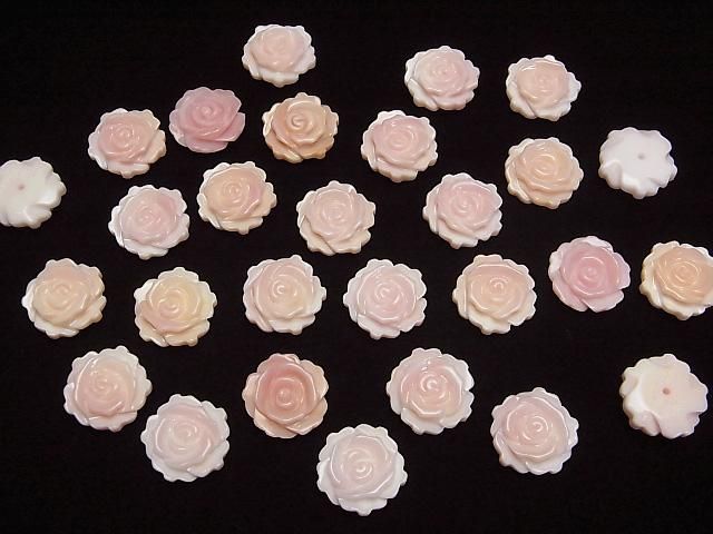 【動画】クィーンコンクシェルAAA 薔薇15mm 【片穴】 1粒 サムネイル4