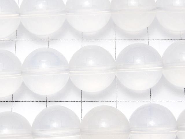 【動画】ミルキークォーツAAA ラウンド14mm 1/4連~1連(約33cm) サムネイル2