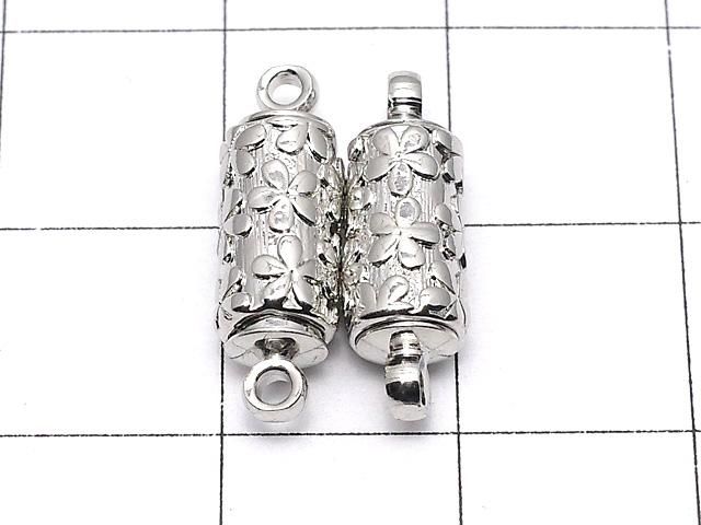 メタルパーツ マグネット式 クラスプ12×6×6mm シルバーカラー 2ペア サムネイル2