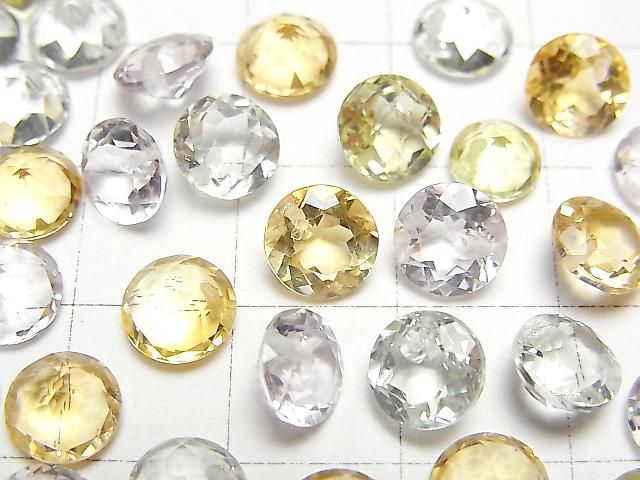 【動画】宝石質いろんな天然石AAA ラウンドファセットカット7×7mm 1/4連~1連(ブレス) サムネイル2