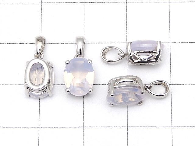 【動画】宝石質スコロライトAAA オーバルファセットカット ペンダントトップ9×7mm SILVER925製 サムネイル2