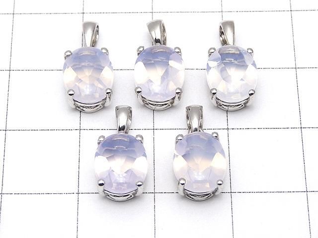 【動画】宝石質スコロライトAAA オーバルファセットカット ペンダントトップ9×7mm SILVER925製 サムネイル3