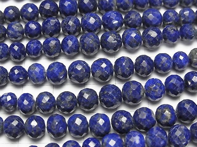 【動画】【素晴らしい輝き】ラピスラズリAA++ ボタンカット 1連(約20cm) サムネイル3