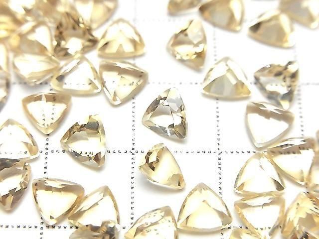 【動画】宝石質シトリンAAA ルース トライアングルファセットカット6×6mm 5粒 サムネイル2
