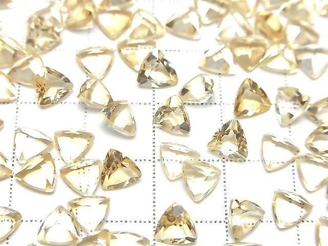 【動画】宝石質シトリンAAA ルース トライアングルファセットカット6×6mm 5粒 サムネイル3