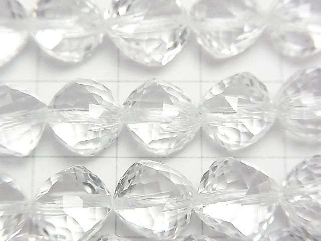 【動画】【素晴らしい輝き】クリスタルAAA ダイスカット10×10×10mm 半連/1連(約18cm) サムネイル2