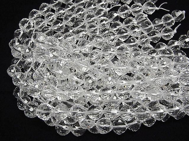 【動画】【素晴らしい輝き】クリスタルAAA ダイスカット10×10×10mm 半連/1連(約18cm) サムネイル3
