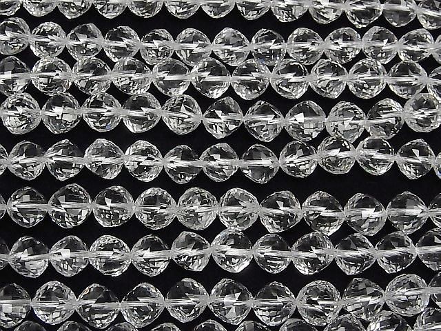 【動画】【素晴らしい輝き】クリスタルAAA ダイスカット10×10×10mm 半連/1連(約18cm) サムネイル4