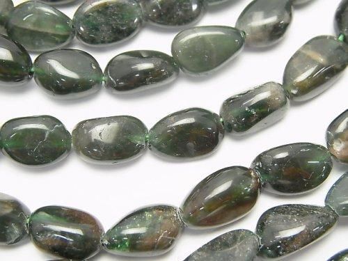 グリーンアパタイトAA タンブル 1連(約38cm)の画像