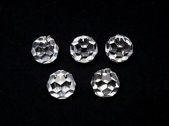 【動画】クリスタルAAA+ 「バッキーボール」ラウンドカット18mm ペンダントトップ SV925製 1個 サムネイル4