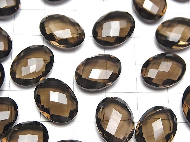【動画】宝石質スモーキークォーツAAA ルース オーバルクッションカット16×12mm 4粒 サムネイル3