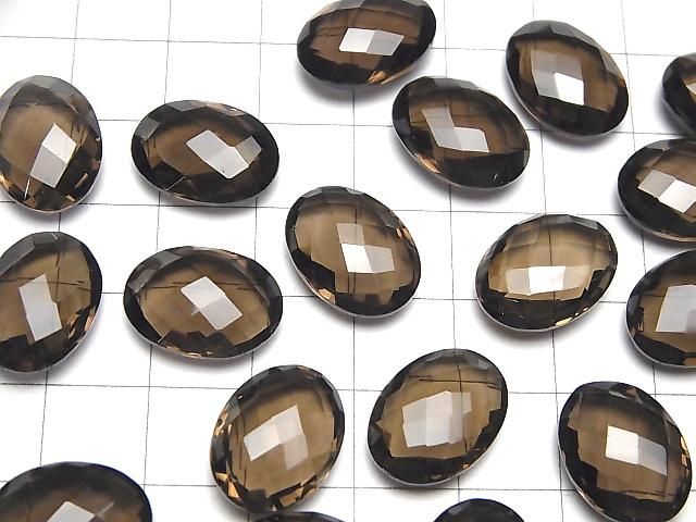 【動画】宝石質スモーキークォーツAAA ルース オーバルクッションカット16×12mm 4粒 サムネイル4