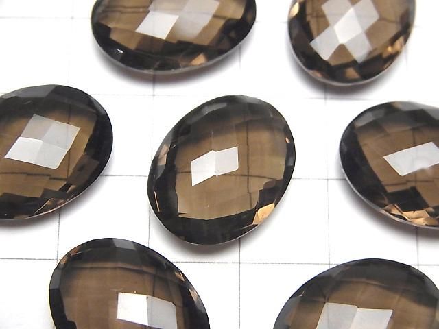 【動画】宝石質スモーキークォーツAAA ルース オーバルクッションカット20×15mm 3粒 サムネイル2