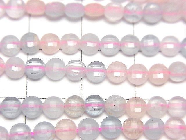 【動画】【素晴らしい輝き】ベリルミックス(マルチカラーアクアマリン)AA+ コインカット4×4×2.5mm 1連(約37cm) サムネイル2