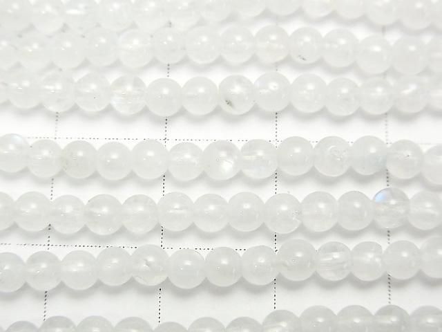 【動画】レインボームーンストーンAA+ ラウンド3mm 1連(約37cm) サムネイル2