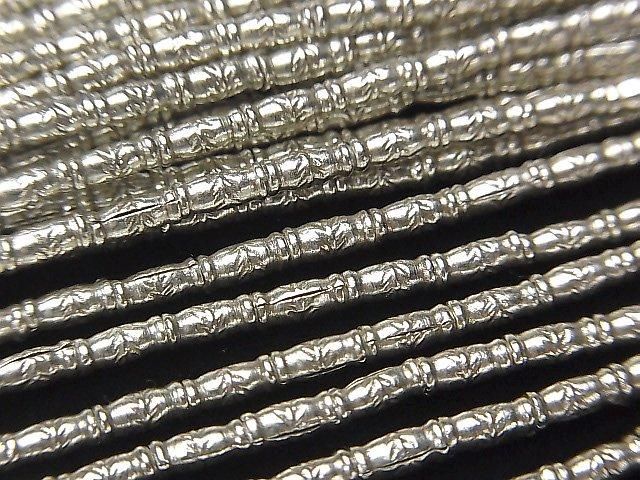 カレンシルバー 模様入りチューブ5×2×2mm 1/4連~1連(約68cm)の画像
