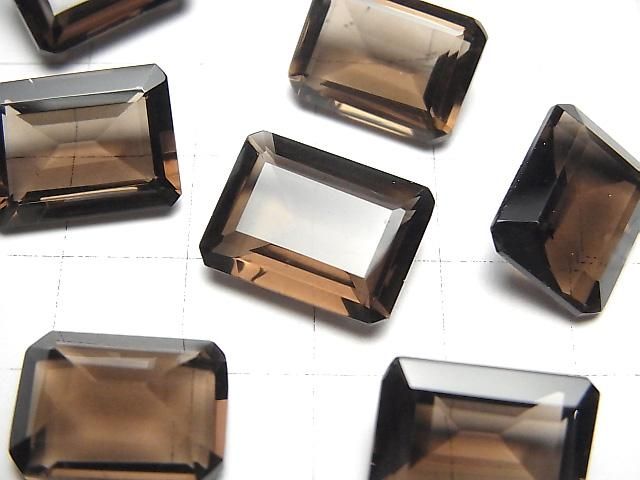 【動画】宝石質スモーキークォーツAAA ルース レクタングルファセットカット16×12mm 2粒 サムネイル2