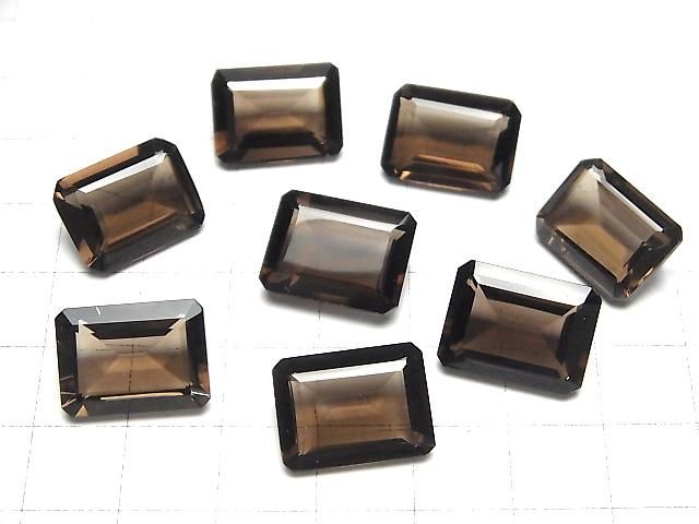 【動画】宝石質スモーキークォーツAAA ルース レクタングルファセットカット16×12mm 2粒 サムネイル4