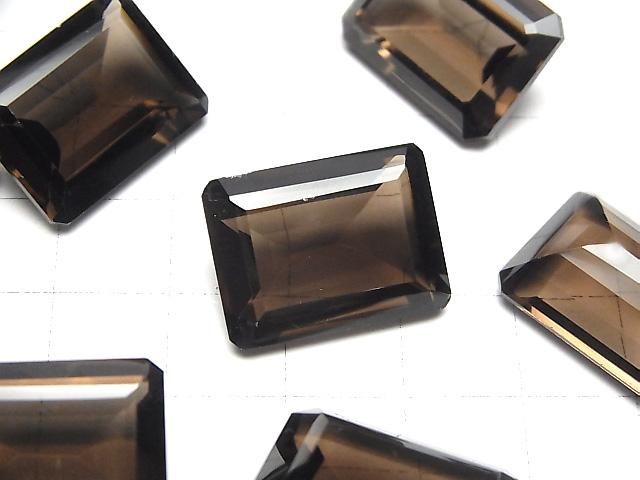 【動画】宝石質スモーキークォーツAAA ルース レクタングルファセットカット20×15mm 2粒 サムネイル2