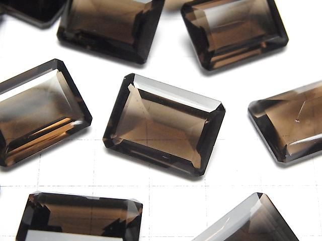 【動画】宝石質スモーキークォーツAAA ルース レクタングルファセットカット20×15mm 2粒 サムネイル3